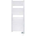 Zehnder Aura E Radiateur sèche-serviettes électrique - 146,6x60cm - 1000 watts - Blanc brillant SW213466