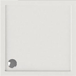 Wisa Maia receveur de douche h5xb70xl70cm vidange 90mm carré acrylique blanc SW117934