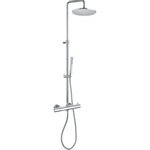 Paffoni Light Douchecombinatie set H126.5cm diameter: 22.5cm 70cm Chroom SW113135