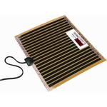 Silkline Clear Vision chauffage de miroir (anti-buée) – 52,4 x 52,4 cm – 50 W – film autocollant – Noir SW113013