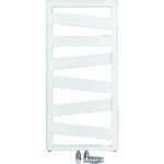 Zehnder Ribbon Radiateur sèche-serviettes 156,7x50cm 621 watts Acier Blanc brillant SW270212