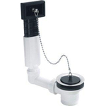 Viega évacuation d'évier et garniture de trop-plein avec trop-plein 6/4x70 laiton 0500500