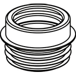 Wisa NKS Manchon d'évacuation WC L9cm Plastique Blanc SW111990