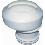 De Beer Manchon d'évacuation de WC L14cm Plastique Blanc SW112398