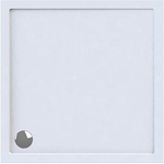 Wisa Maia Receveur de douche 90x90x5cm évacuation 90mm Carré Acrylique Blanc SW115405