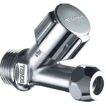 Schell comfort robinet d'arrêt d'angle 3/8 pouce droit chro avec brillant SW112460