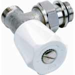 SAR Robinet d'arrêt de radiateur coudé 1/2 auto-étanche Kvs 1,90 m3 h 408E 7481045