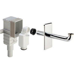Viega Siphon 1.1/4inch inclus tube mural Laiton Chrome SW113231