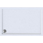 Wisa Maia Receveur de douche 160x90x6cm évacuation 90mm rectangulaire Acrylique Blanc SW115415
