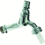 VSH robinet de puisage chromé avec raccord tournant pour tuyau 1/2 sans clé SW387865