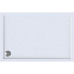 Wisa Maia Receveur de douche 180x90x6cm bonde 90mm rectangulaire Acrylique Blanc SW115418