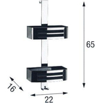 Novellini Korf H65xB22xD16cm rechthoek Metaal Chroom SW119808