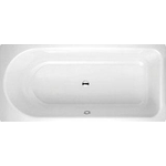 Bette Ocean Baignoire 170x70cm 52cm avec trou rectangulaire avec trop-plein Acier laminé Blanc SW114805