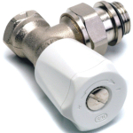 SAR Robinet d'arrêt de radiateur coudé 1/2 auto-étanche Kvs 1,90 m3 h 408U 7500158