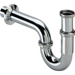 Viega Siphon 1.1/4inch avec rosace inclus tube mural Laiton Chrome SW112166