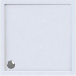 Wisa Maia Receveur de douche 90x80x5cm évacuation 90mm rectangulaire Acrylique Blanc SW115404