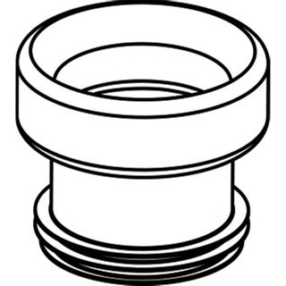 Wisa 6 Manchon d'évacuation WC L11,7cm Plastique Blanc