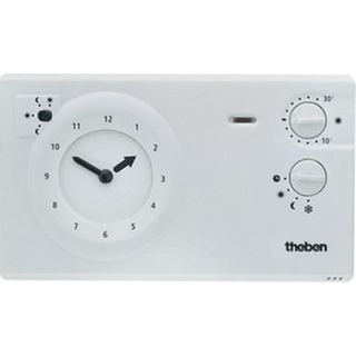 Theben horloge spatiale thermostat h3.5xw15xd9cm blanc