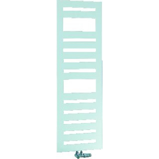 Zehnder Metropolitan Spa radiateur serviettes 175x40cm 654watt Acier Blanc brillant