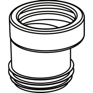 Wisa NKS Manchon d'évacuation WC L12cm Plastique Blanc