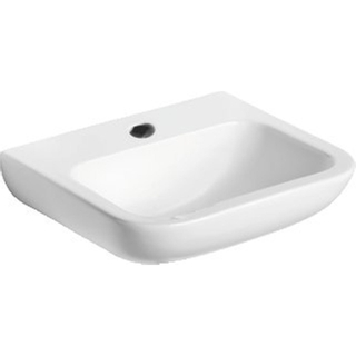 Venlo Medical en care lavabo h19.5xd42cm 45cm 1 trou pour robinetterie rectangulaire céramique blanc