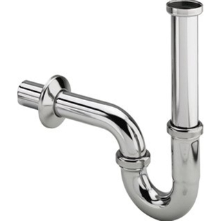 Viega siphon 1.1/4inch avec rosette incluant le tube mural laiton chromé