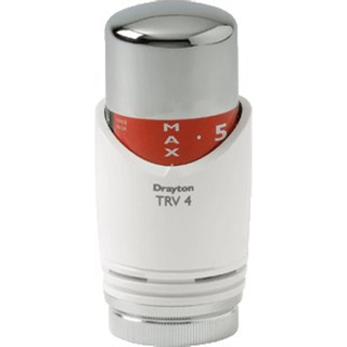 Drl Drayton bouton de thermostat de radiateur chrome/blanc