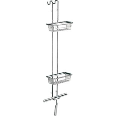 Emco System 2 étagère de porte avec 2 paniers et 1 raclette de douche chrome