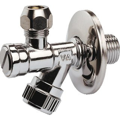 Raminex robinet d'arrêt d'angle avec filtre 1/2 x10mm raccord à compression pour lavabo bidet et réservoir de WC