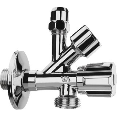 Raminex vanne de vidange combi 1/2x3/4x3/8 avec bouton de commande 10mm à coudex