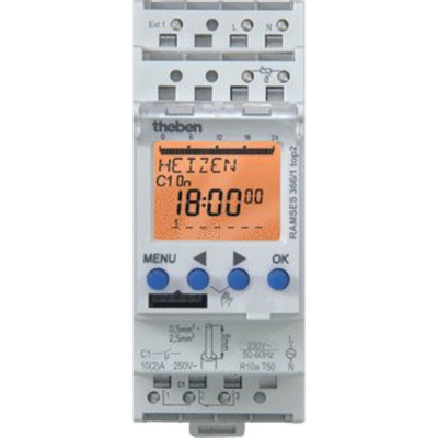 Theben thermostat d'ambiance h9xw3.5xd6.9cm blanc