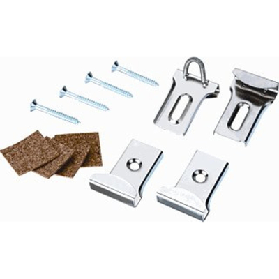 Silkline Pince pour miroir Laiton nickelé