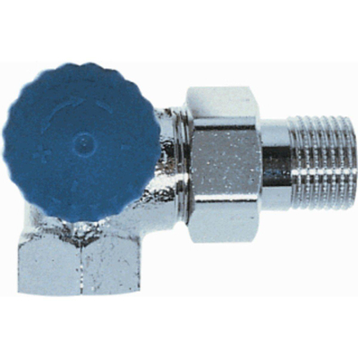 Heimeier Robinet d’arrêt thermostatique pour radiateur 1/2 double équerre LI Kvs 1,85 m3 h faible résistance