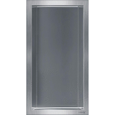 Looox BoX niche - 15x30x10cm - encastrée - inox brossé