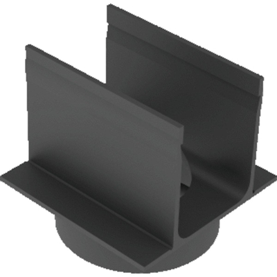 Aco Slimline pièce de raccordement avec sortie inférieure 80mm pour drainage de jardin plastique noir