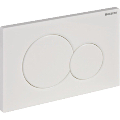 Geberit Sigma01 bedieningsplaat - voor spoeling - met 2 hoeveelheden - 24.6x16.4x1.3cm - fron - hoogglans chroom glans mat