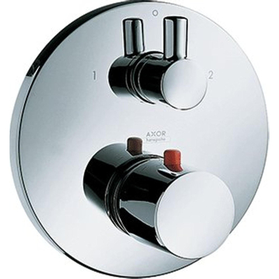 AXOR Uno jeu de finition couleur pour thermostatique encastré avec robinet d'arrêt avec inverseur