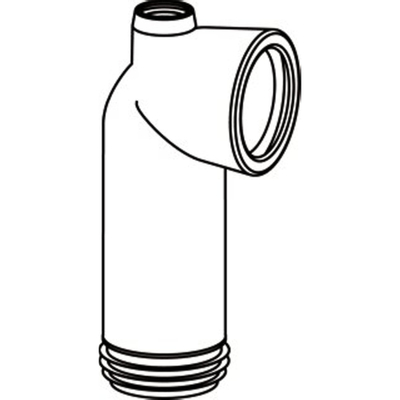 Wisa Coude d'évacuation WC universel 180 mm. 303M Blanc