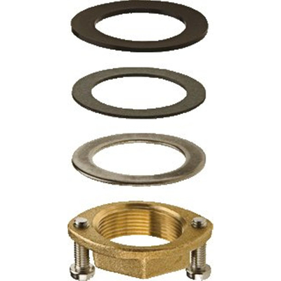Hansgrohe Schachtbevestigingsset compleet - messing (goud)