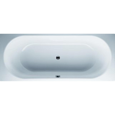 Bette Starlet Ligbad B80xL175cm 52cm met gat rechthoek met overloop Plaatstaal Pergamon OUTLETSTORE