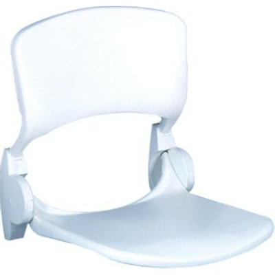 Handicare Handicare Linido siège de douche avec dossier avec assise en plastique rabattable blanc