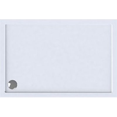 Wisa Maia Bac de douche 140x90x5cm évacuation 90mm rectangulaire Acrylique Blanc