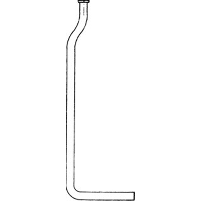 Wisa tube de chasse - plastique mi-hauteur - blanc