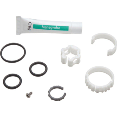 Hansgrohe Dichtingsset - voor kranen - met hoge - draaibare uitloop - zwart/wit (zwart)