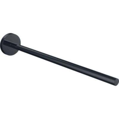 Emco Round Handdoekhouder - 30cm - enkel - niet draaibaar - zwart