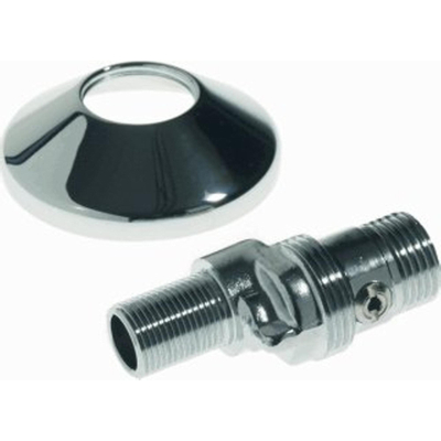 Broen Ballofix S-coupling avec rosace Laiton Chrome