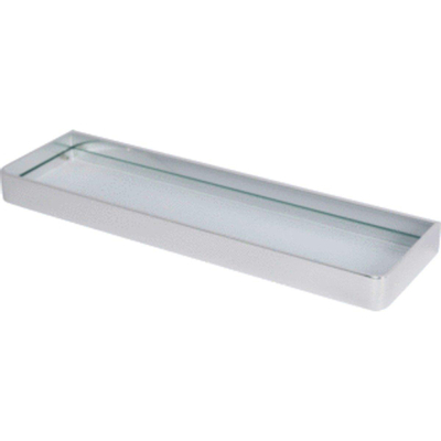 Haceka Aline Shelf Glass Brushed Aluminum 46cm