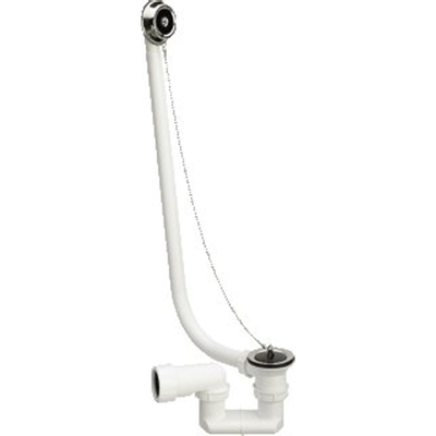 Viega bonde de baignoire et combinaison de trop-plein avec bouchon et chaîne 40 mm chrome
