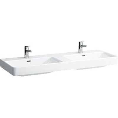 Laufen Pro S lavabo-plan double 46x130x17.5cm 1 trou de robinet céramique blanc