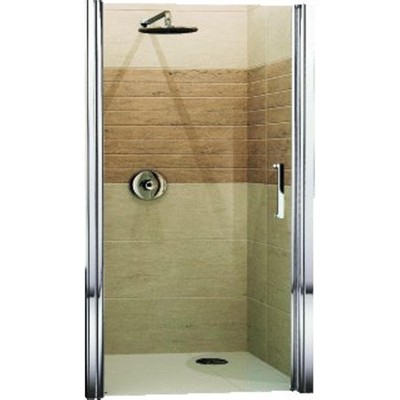 Novellini Giada porte pivotante pour niche 1B 87 90x195cm droite profil blanc et verre clair
